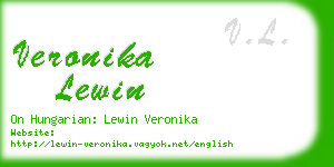 veronika lewin business card